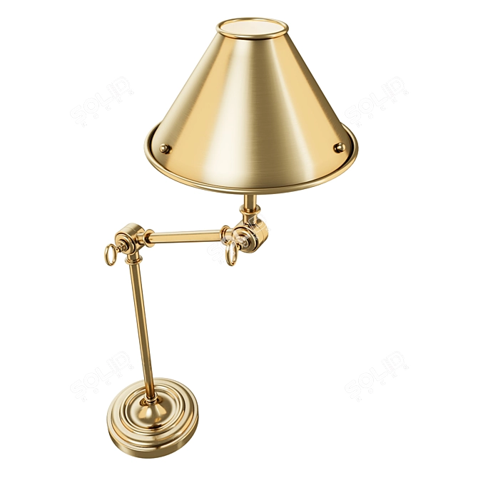 Elegant Brass Anette Table Lamp 3D model image 4