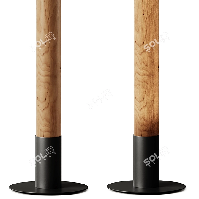  Estela LED Wood Floor Lamp 3D model image 3