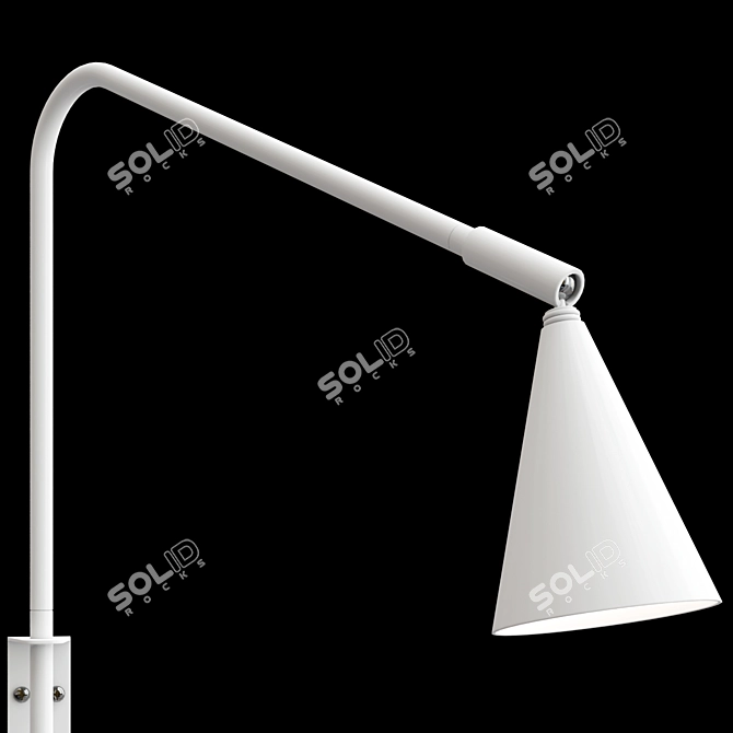 Adjustable Metal Wall Lamp ENEA 3D model image 3