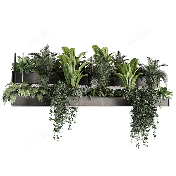 High-Quality Indoor Hanging Plant 3D model image 2