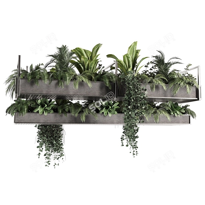 High-Quality Indoor Hanging Plant 3D model image 3