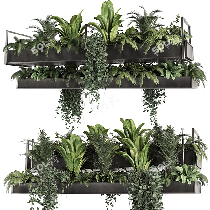 High-Quality Indoor Hanging Plant 3D model image 4