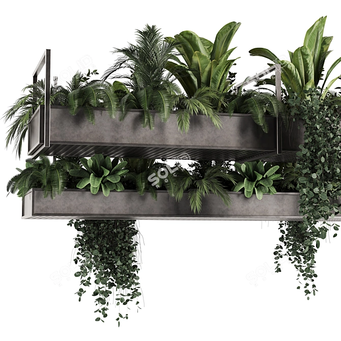 High-Quality Indoor Hanging Plant 3D model image 5