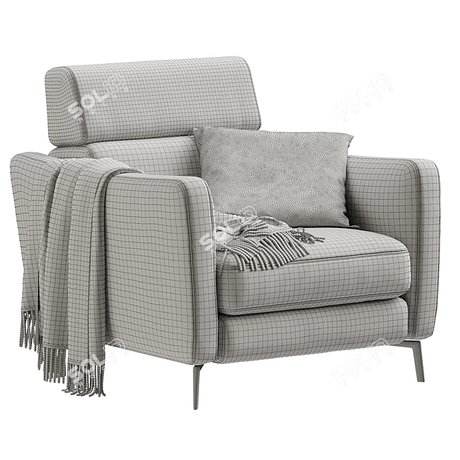 Natuzzi C200 GREG Sofa Model 3D model image 6