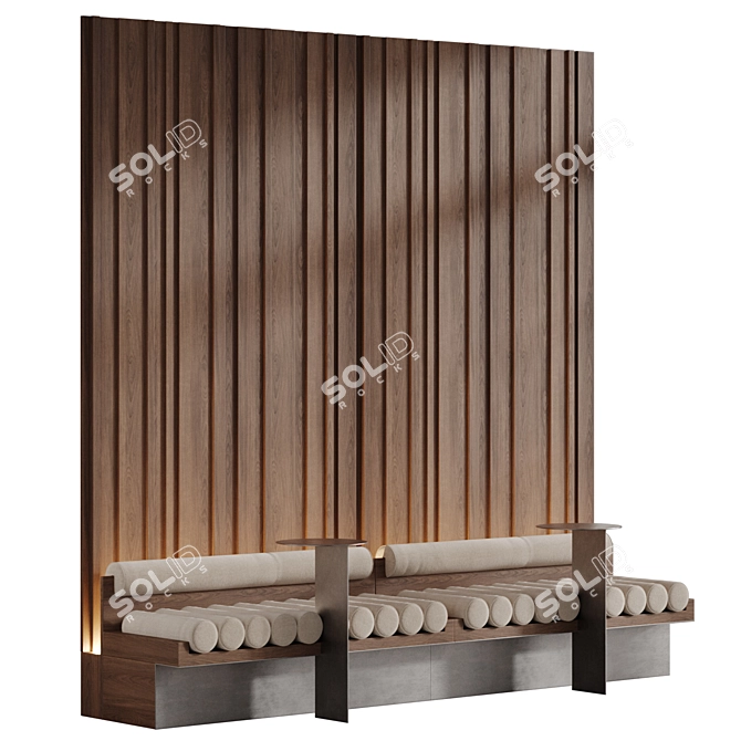 Custom Modular Waiting Area Seating 3D model image 1