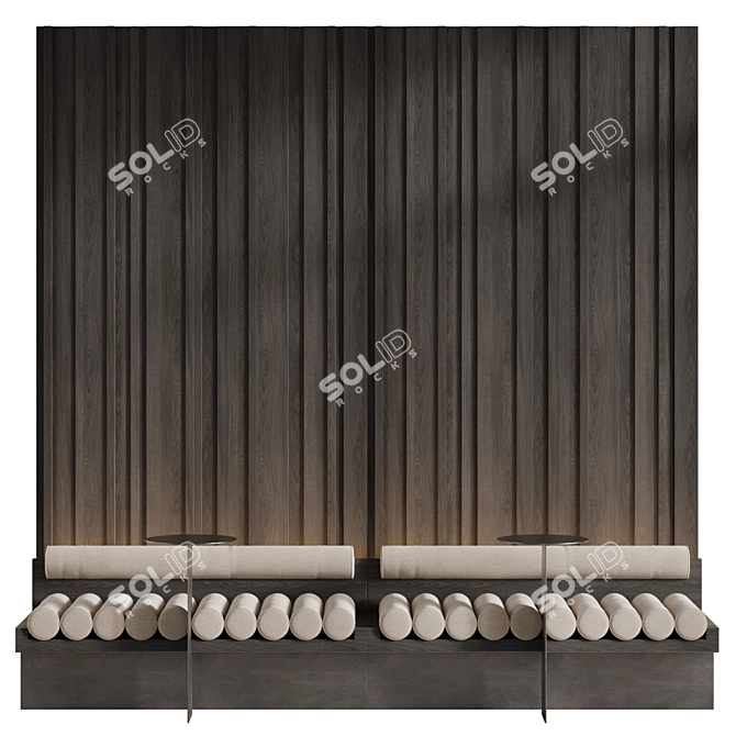 Custom Modular Waiting Area Seating 3D model image 2