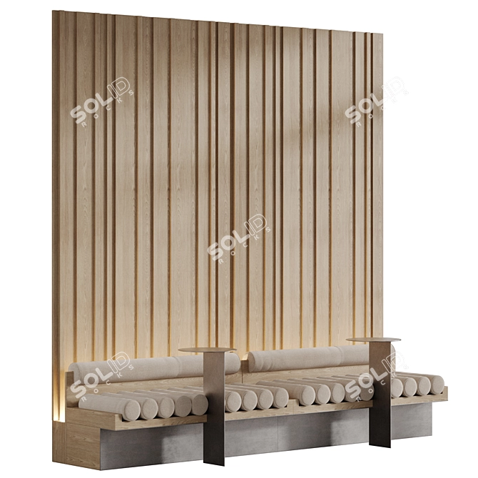 Custom Modular Waiting Area Seating 3D model image 3