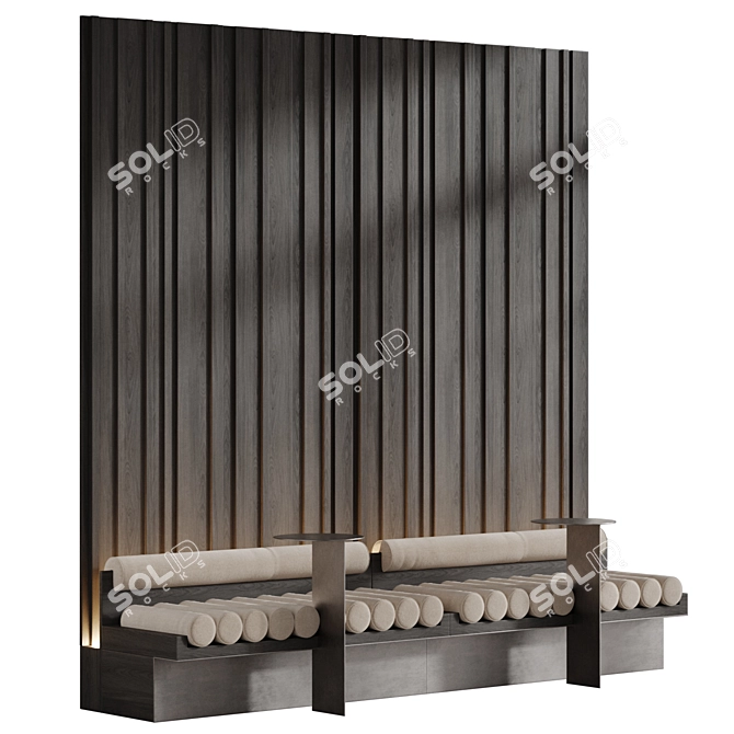 Custom Modular Waiting Area Seating 3D model image 6