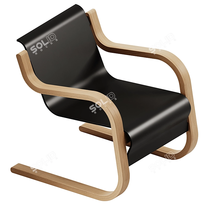 Artek 42 Small Paimio Armchair 3D model image 2