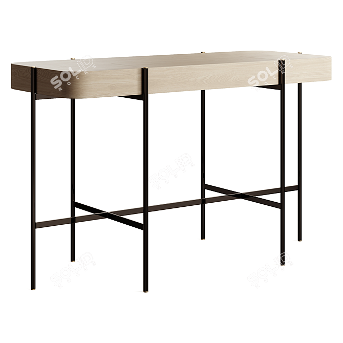 Modern Chic Caillou Desk 3D model image 1