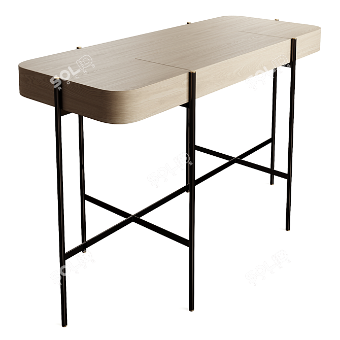 Modern Chic Caillou Desk 3D model image 3