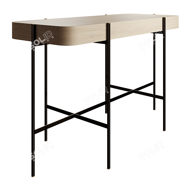 Modern Chic Caillou Desk 3D model image 4