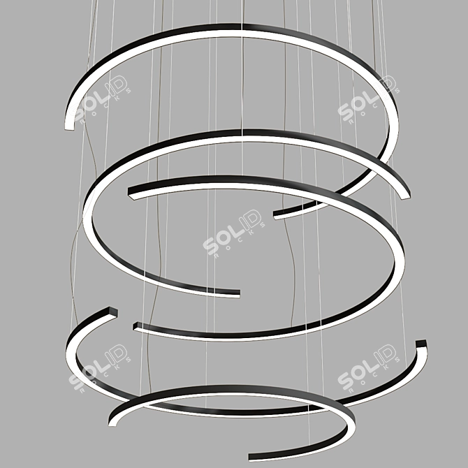 Modern LED Pendant Lamp ARK 3D model image 5