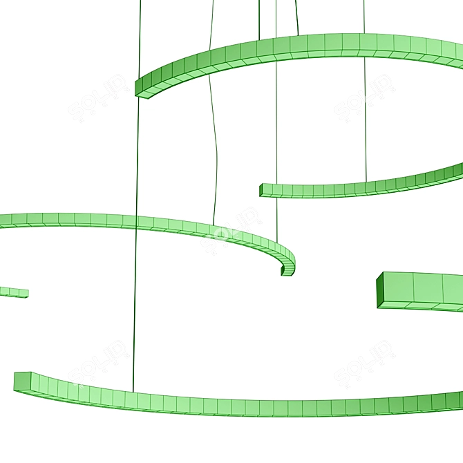 Modern LED Pendant Lamp ARK 3D model image 7