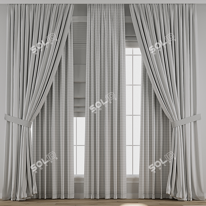 3D Curtain Model Collection 3D model image 3