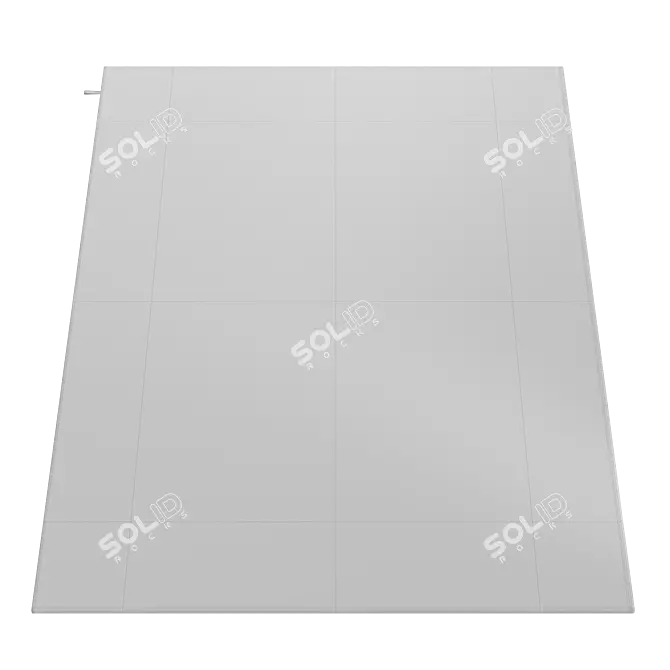 Artisan Gold Rug Texture Unique 3D model image 3