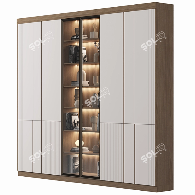 Luxury 4K Wardrobe 71 Set 3D model image 2