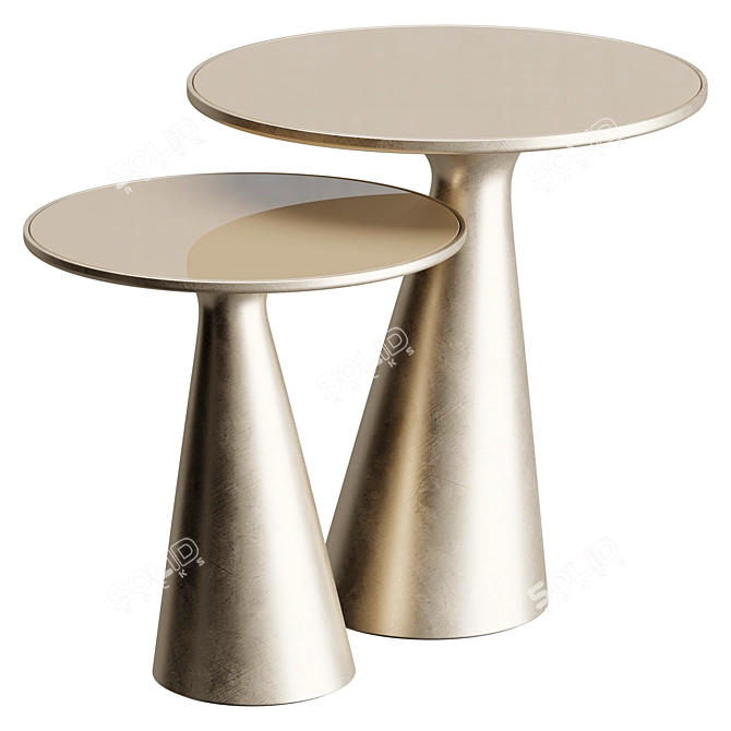 Sleek Modern Table Offering 3D model image 2