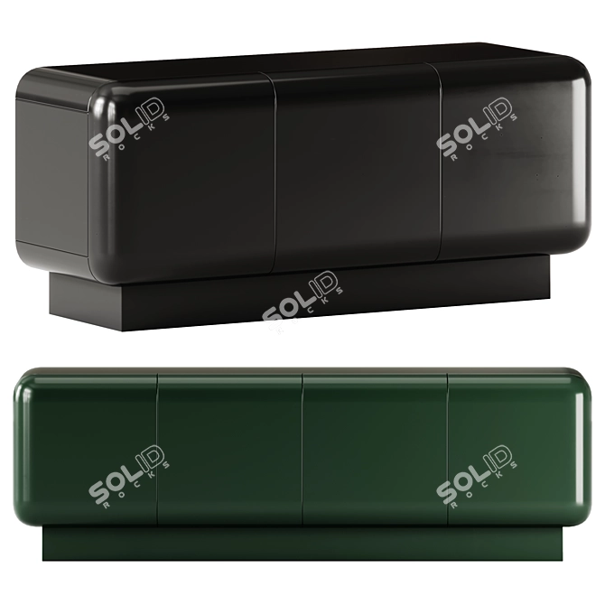 Elegant Romeo Sideboard with Doors 3D model image 1