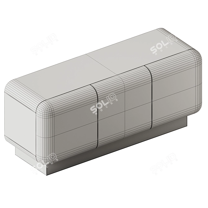 Elegant Romeo Sideboard with Doors 3D model image 3