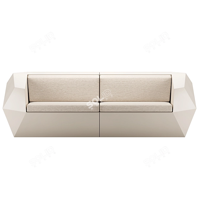 Vondom FAZ 2 Modular Sofa 3D model image 3