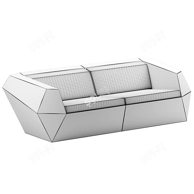 Vondom FAZ 2 Modular Sofa 3D model image 4