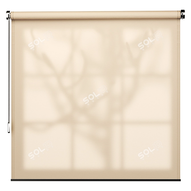 ShadowPlay Roller Blinds 3D model image 2