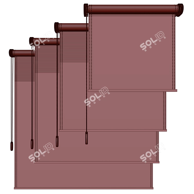 ShadowPlay Roller Blinds 3D model image 3