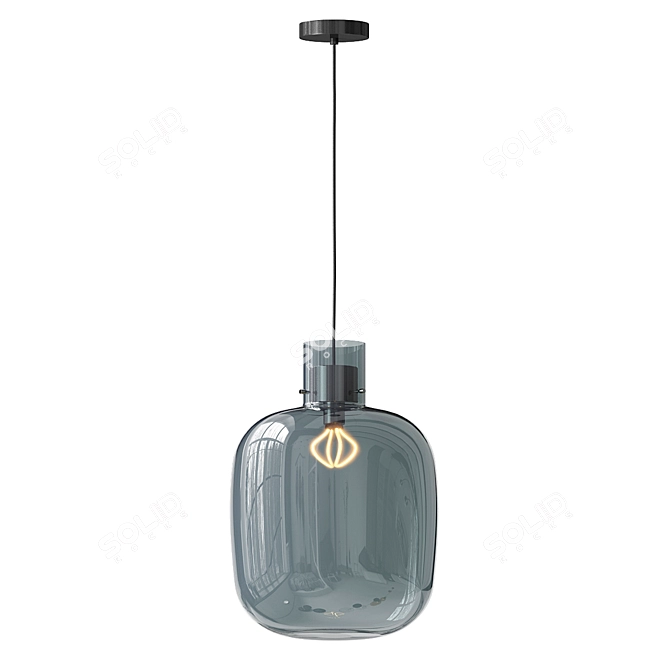 Elegant Awa Pendant Lamp 3D model image 4