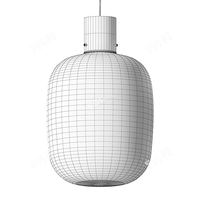 Elegant Awa Pendant Lamp 3D model image 8