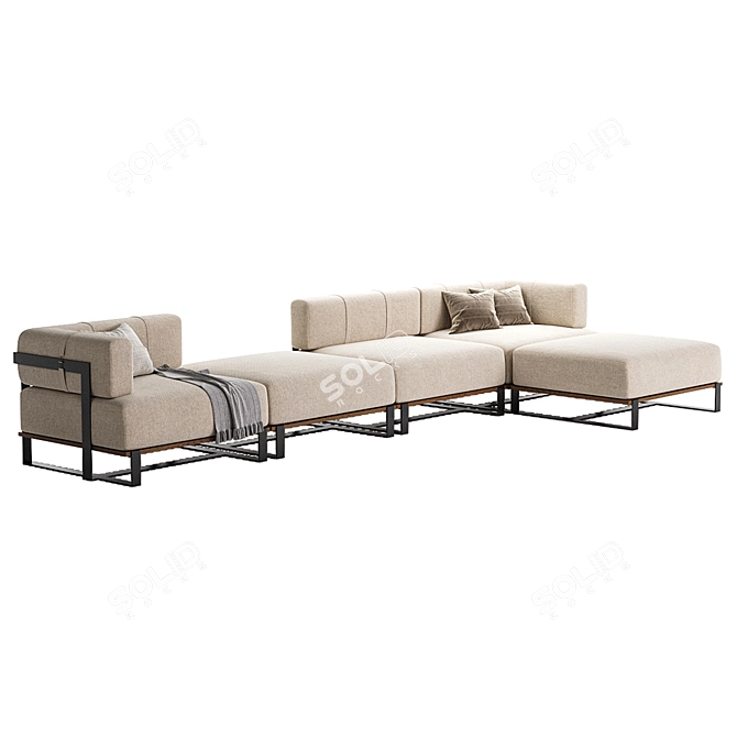 Modern Outdoor SALIM Sofa Set 3D model image 3