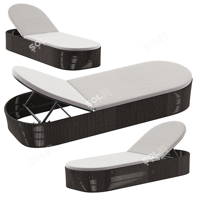 Boston Lounger - Modern 3Ds Max Model 3D model image 6