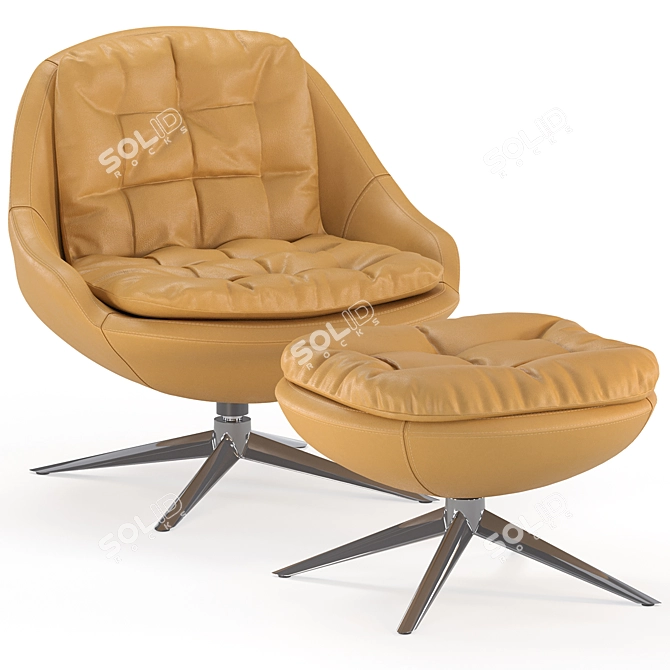 Kendall Lounge Chair Set Minotti 3D model image 4