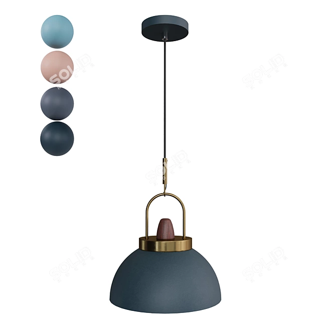 Ravenna Pendant Light: Modern Elegance 3D model image 1