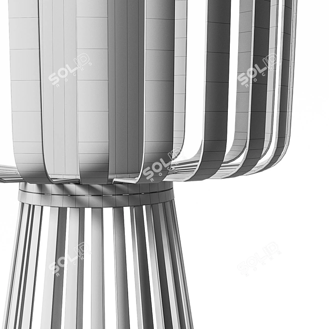 Achille Japonica Floor Lamp 3D model image 4