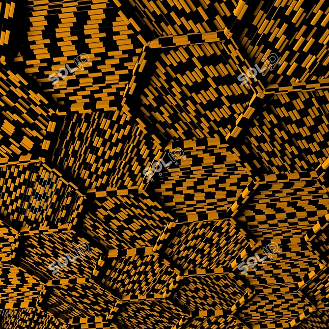 High-Poly Polygonal Decor Model 3D model image 7