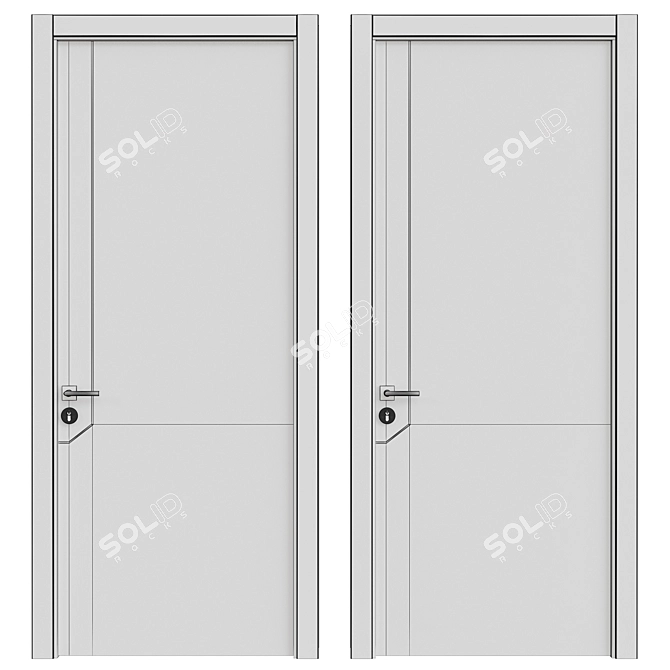 Interior Doors 3D Model 245 3D model image 5