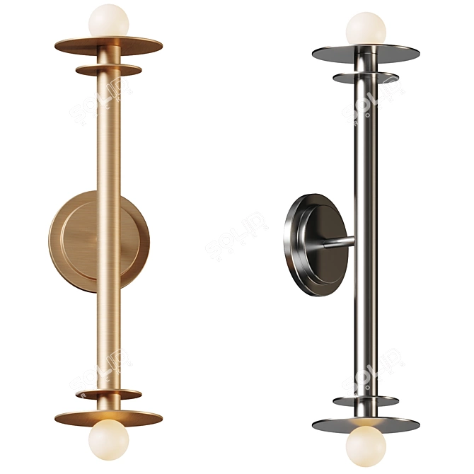 Arley Wall Sconce: Modern Elegance 3D model image 1