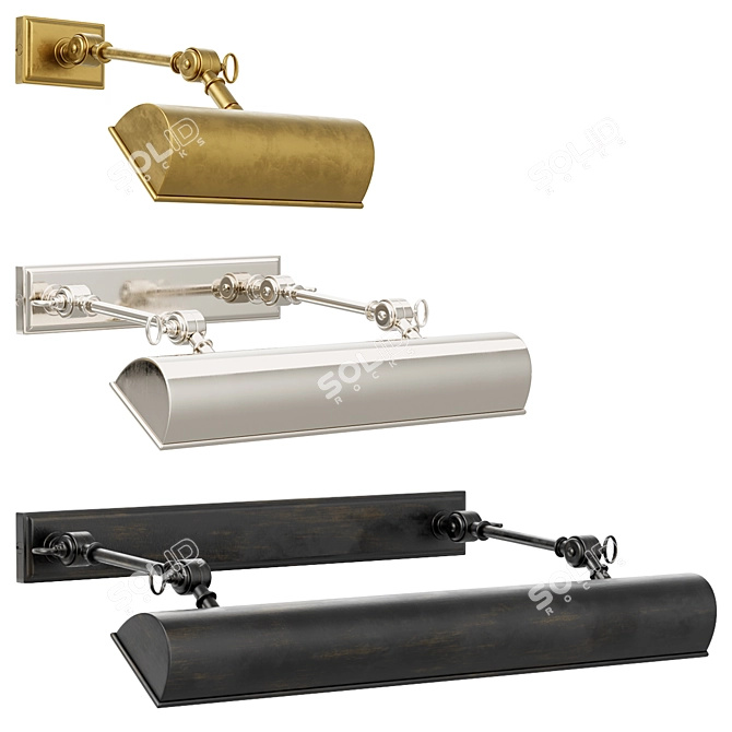 Anette Picture Lights Set 3D model image 1