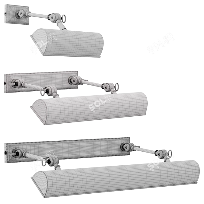 Anette Picture Lights Set 3D model image 5