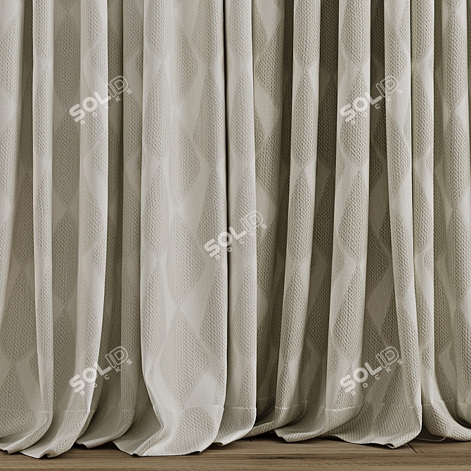 Texture-Curtain 3D Model Set 3D model image 2