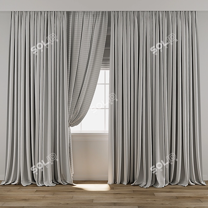 Texture-Curtain 3D Model Set 3D model image 3