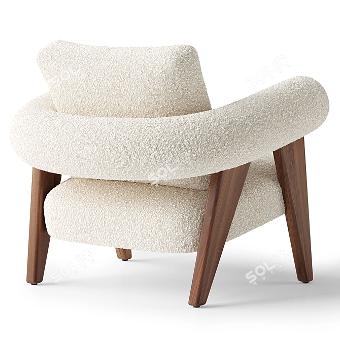 Modern Luxury Ghibli Armchair 3D model image 3