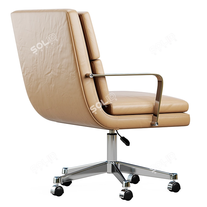 Modern Ergonomic Jude Desk Chair 3D model image 3