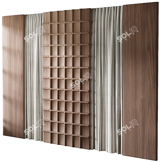 Decorative 3D Wall Panel 14 3D model image 1