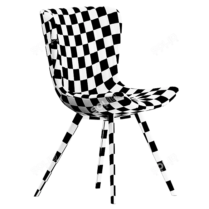 Sleek Bonaldo Colibri Chair 3D model image 6