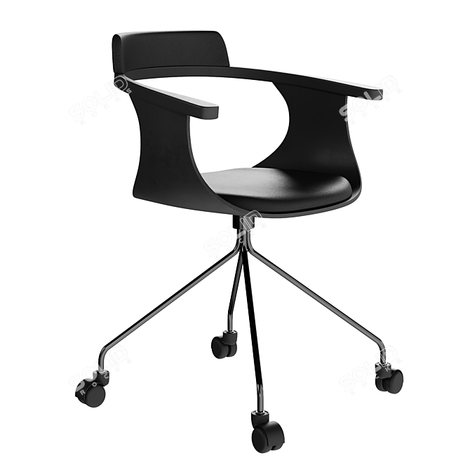 Modern Doulton Office Chair 3D model image 1