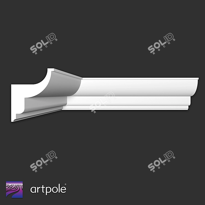 Gypsum Cornice SKTL104 3D model image 1