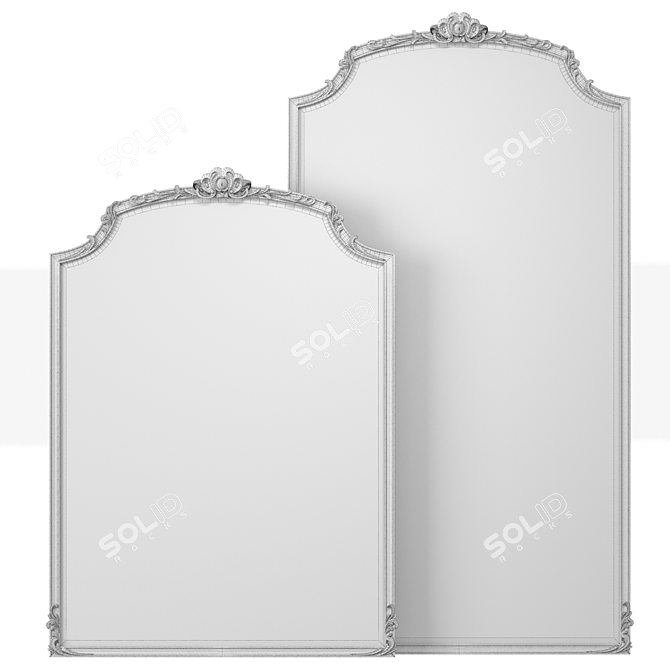 Elegant Andrea Fanfani Mirror 734 3D model image 2