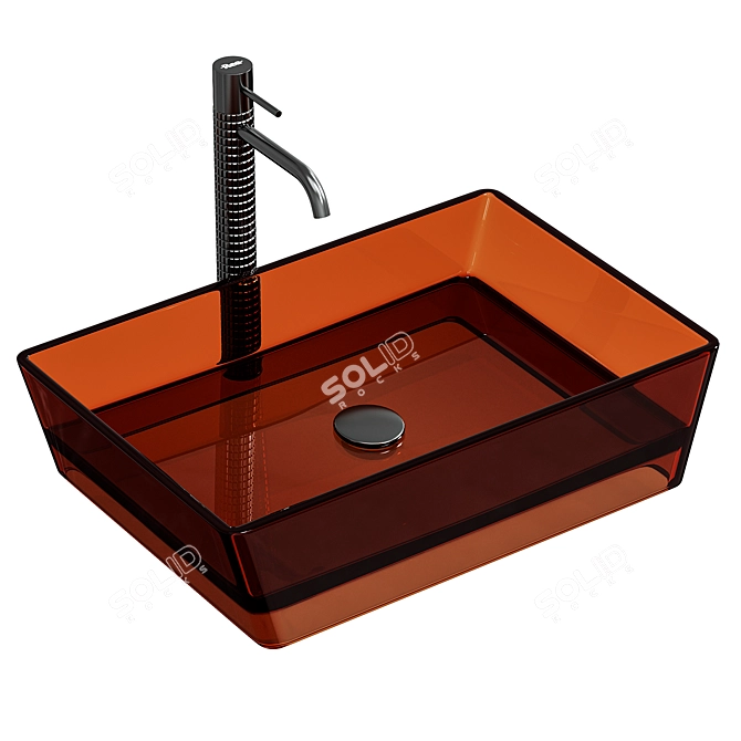 Abber Kristall AT2803Opal Sink 3D model image 1